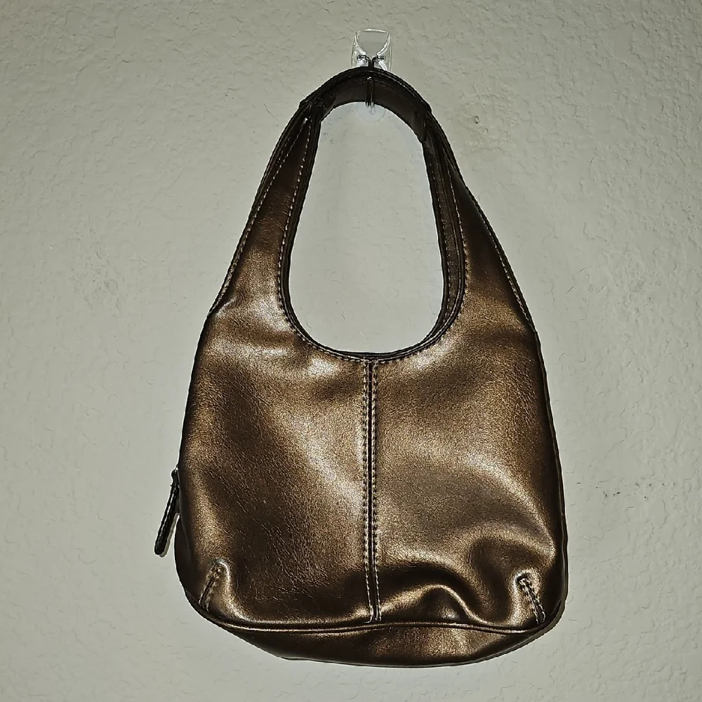 Nine West Brown Hobo Bag with Metallic Sheen